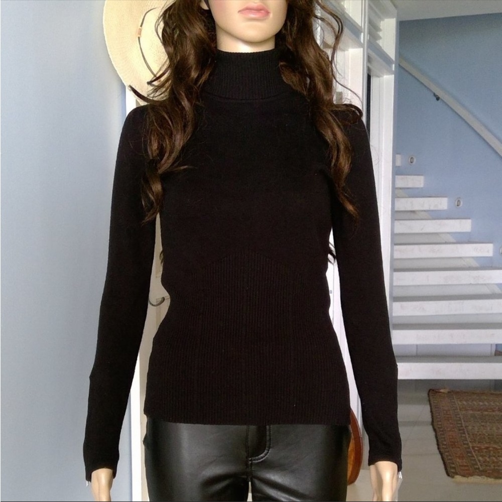 Arden B vintage sweater with zipper accents